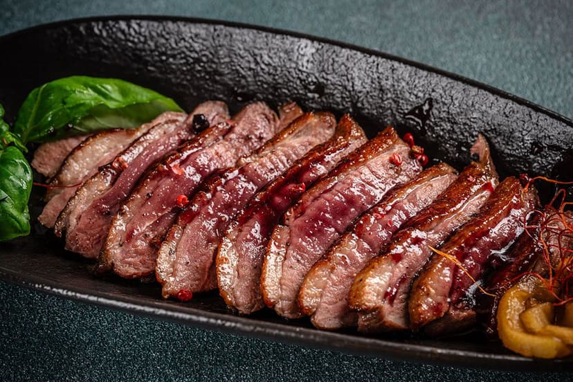 Duck Leg with Spicy Cherry-Chile Glaze